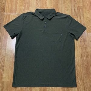 Vuori Ace Polo Shirt Mens Size XL Green Golf Tennis Stretch Performance